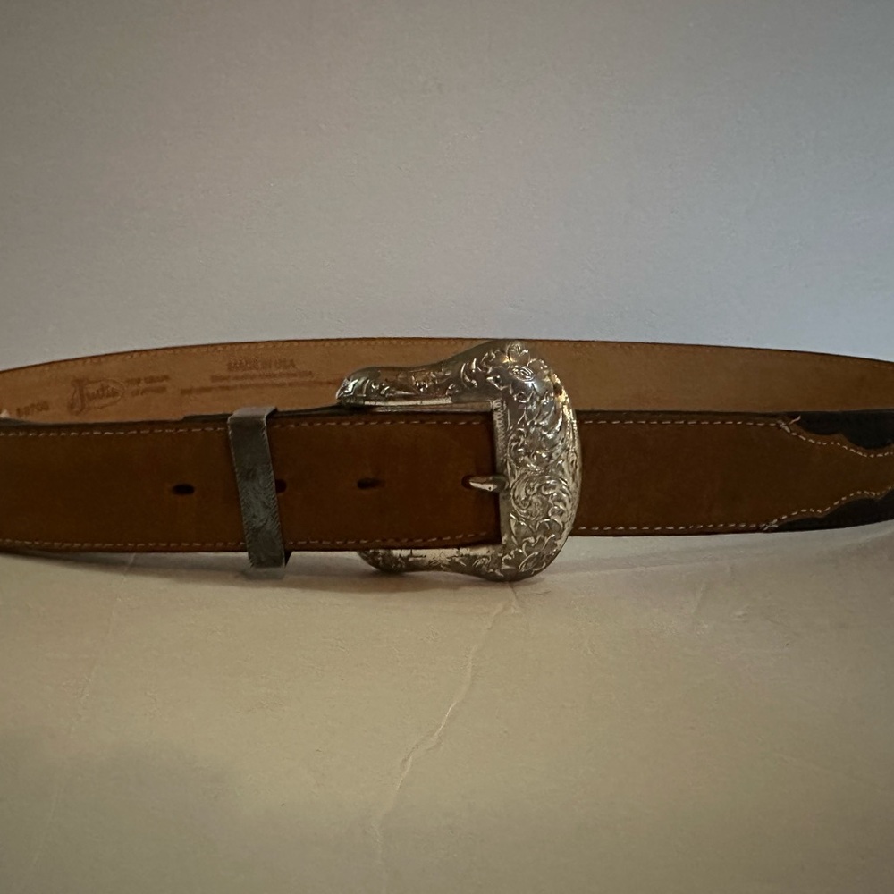Justin Top Grain Leather Belt
